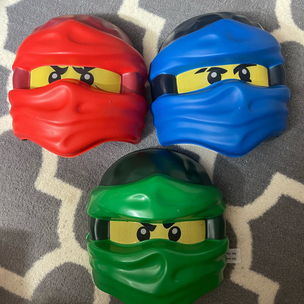 3 brand new lego mask for Halloween costume